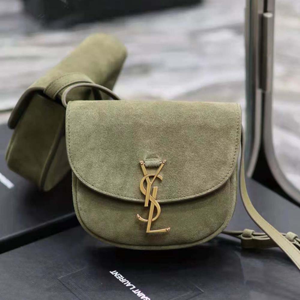 Saint Laurent YSL Women Kaia Small Satchel in Suede 2 Saint Laurent YSL Women Kaia Small Satchel in Suede - Image 2