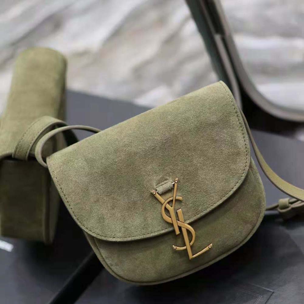 Saint Laurent YSL Women Kaia Small Satchel in Suede 4 Saint Laurent YSL Women Kaia Small Satchel in Suede - Image 4
