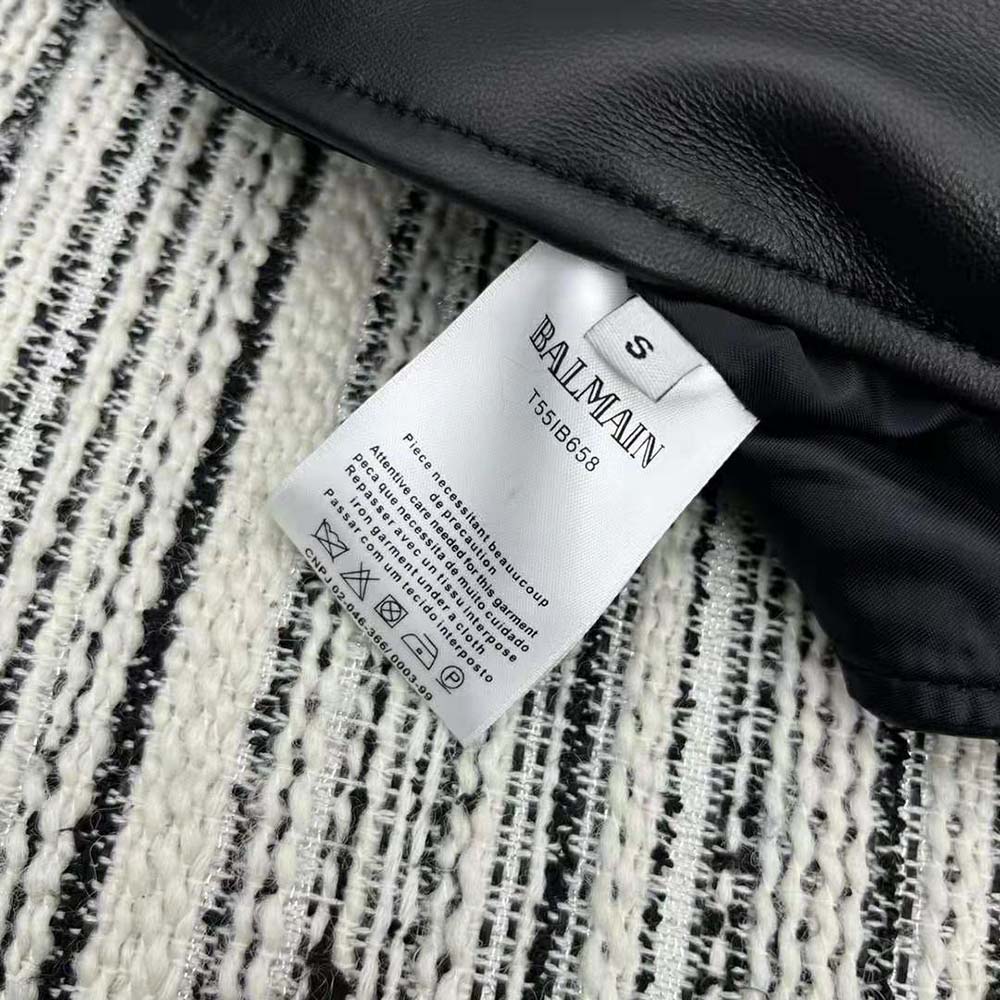 Balmain Women Leather Overshirt with Lace-up Details 10 Balmain Women Leather Overshirt with Lace-up Details - Image 10