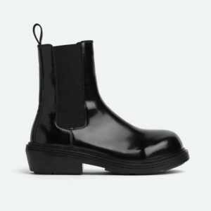 Bottega Veneta Women Fireman Chelsea Ankle Boot-Black