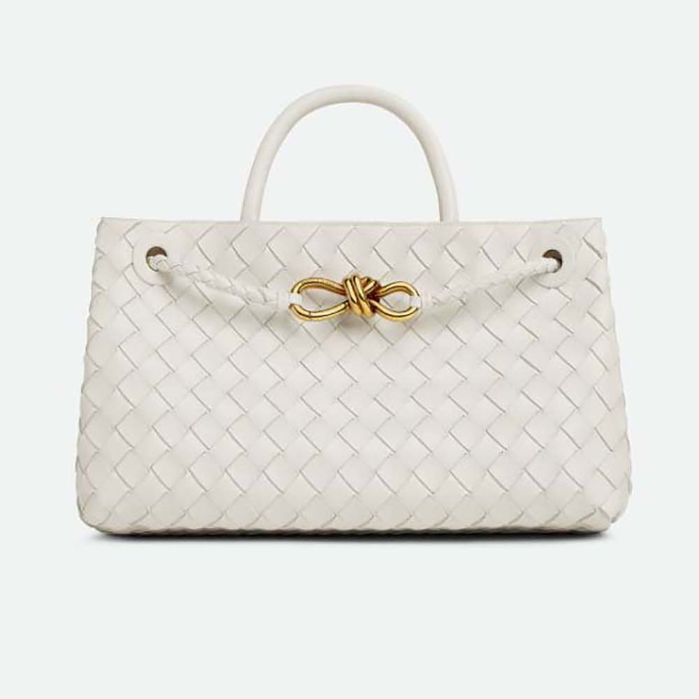 Bottega Veneta Women Small East/West Andiamo-White