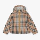 Burberry Kids' Vintage Check Cotton Hooded Jacket