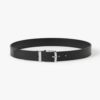 Burberry Men Check and Leather Belt