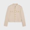 Celine Women Alluré Jacket in Bouclette Natté