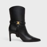 Celine Women Verneuil Triomphe Harness Low Boot in Calfskin