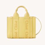 Chloe Women Mini Woody Tote Bag-Yellow