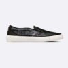 Dior Men B101 Slip-on Sneaker Black CD Diamond Canvas and Smooth Calfskin