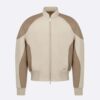 Dior Men Bomber Jacket Gray Cotton Canvas