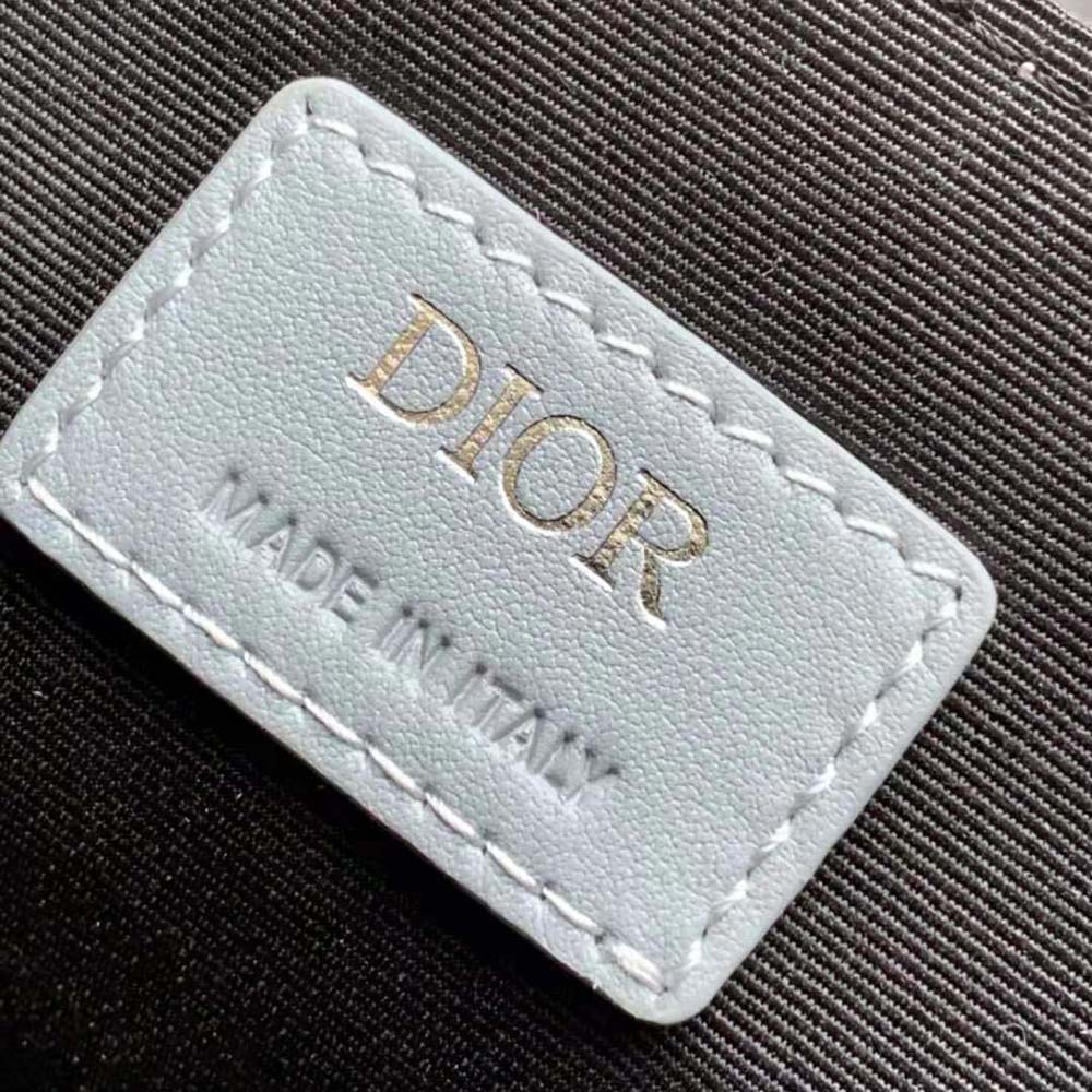 Dior Men Mini Dior Hit the Road Bag Dior Gray CD Diamond Canvas 10 Dior Men Mini Dior Hit the Road Bag Dior Gray CD Diamond Canvas - Image 10