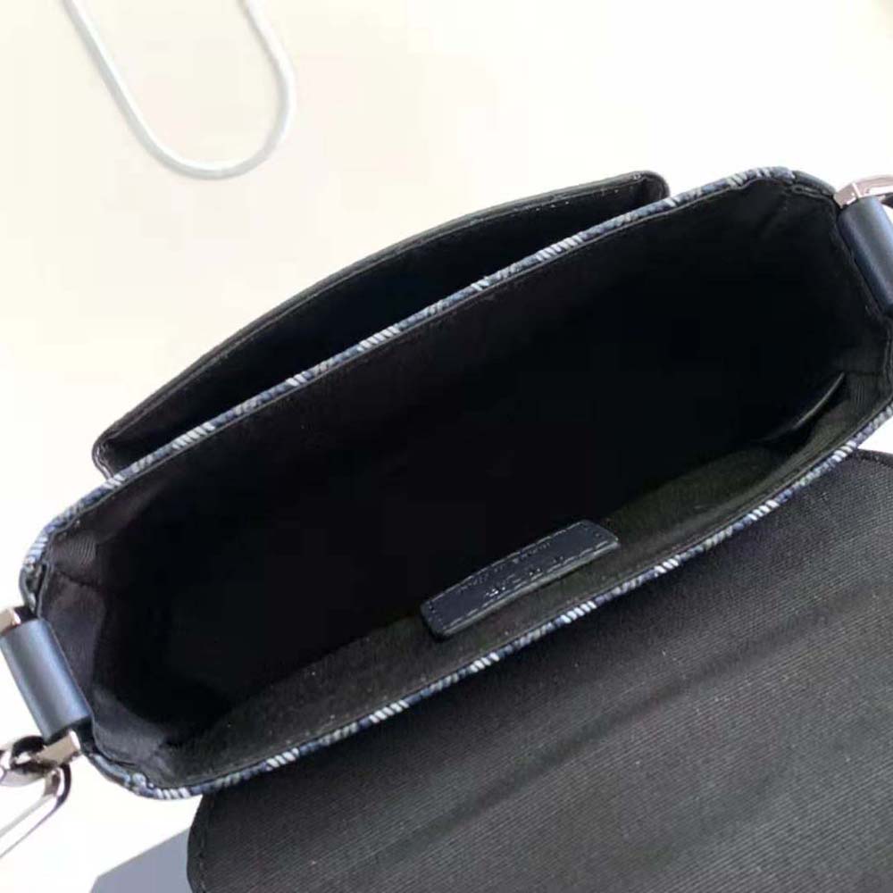 Dior Men Mini Dior Hit the Road Bag Navy Blue CD Diamond Canvas 7 Dior Men Mini Dior Hit the Road Bag Navy Blue CD Diamond Canvas - Image 7