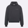 Dior Women Christian Dior Couture Hooded Sweatshirt Black Cotton Fleece with Dévoré Effect 11 Dior Women Christian Dior Couture Hooded Sweatshirt Black Cotton Fleece with Dévoré Effect