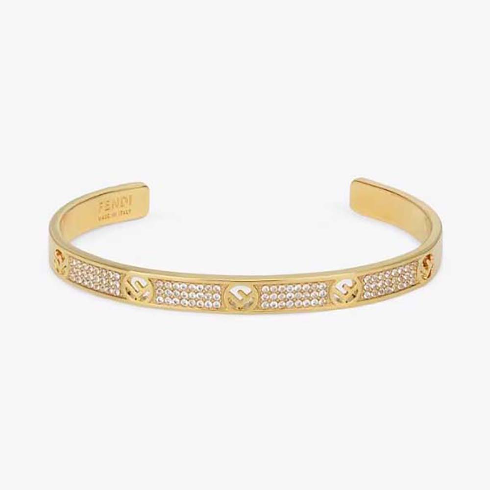 Fendi Women F Is Fendi Bracelet Gold-coloured