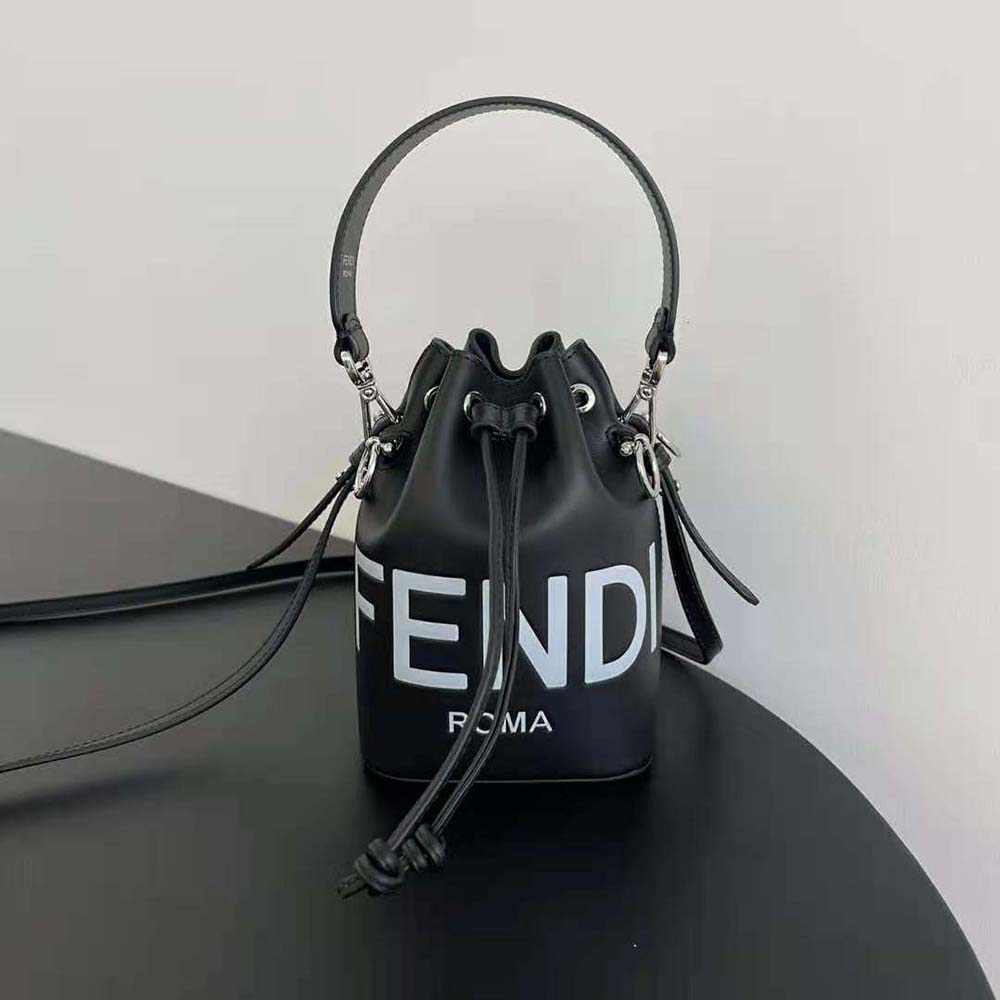 Fendi Women Mon Tresor Black Leather Mini-bag 2 Fendi Women Mon Tresor Black Leather Mini-bag - Image 2