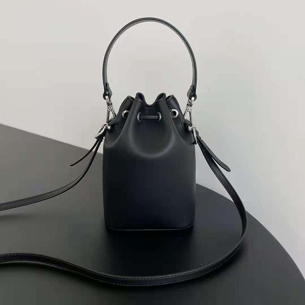 Fendi Women Mon Tresor Black Leather Mini-bag 4 Fendi Women Mon Tresor Black Leather Mini-bag - Image 4