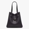 Fendi Women Origami Medium Black Leather Bag That Can be Transformed