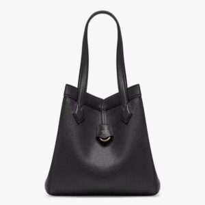 Fendi Women Origami Medium Black Leather Bag That Can be Transformed