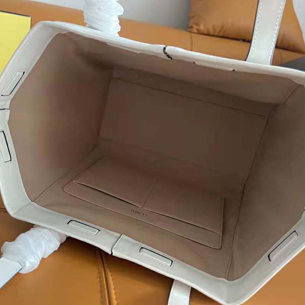 Fendi Women Origami Medium White Leather Bag That Can be Transformed 10 Fendi Women Origami Medium White Leather Bag That Can be Transformed - Image 10