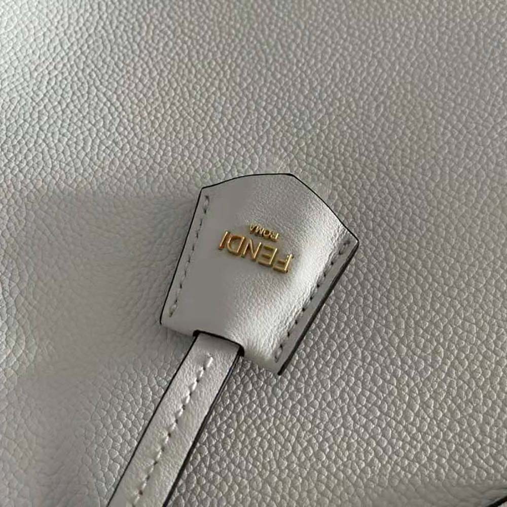 Fendi Women Origami Medium White Leather Bag That Can be Transformed 7 Fendi Women Origami Medium White Leather Bag That Can be Transformed - Image 7