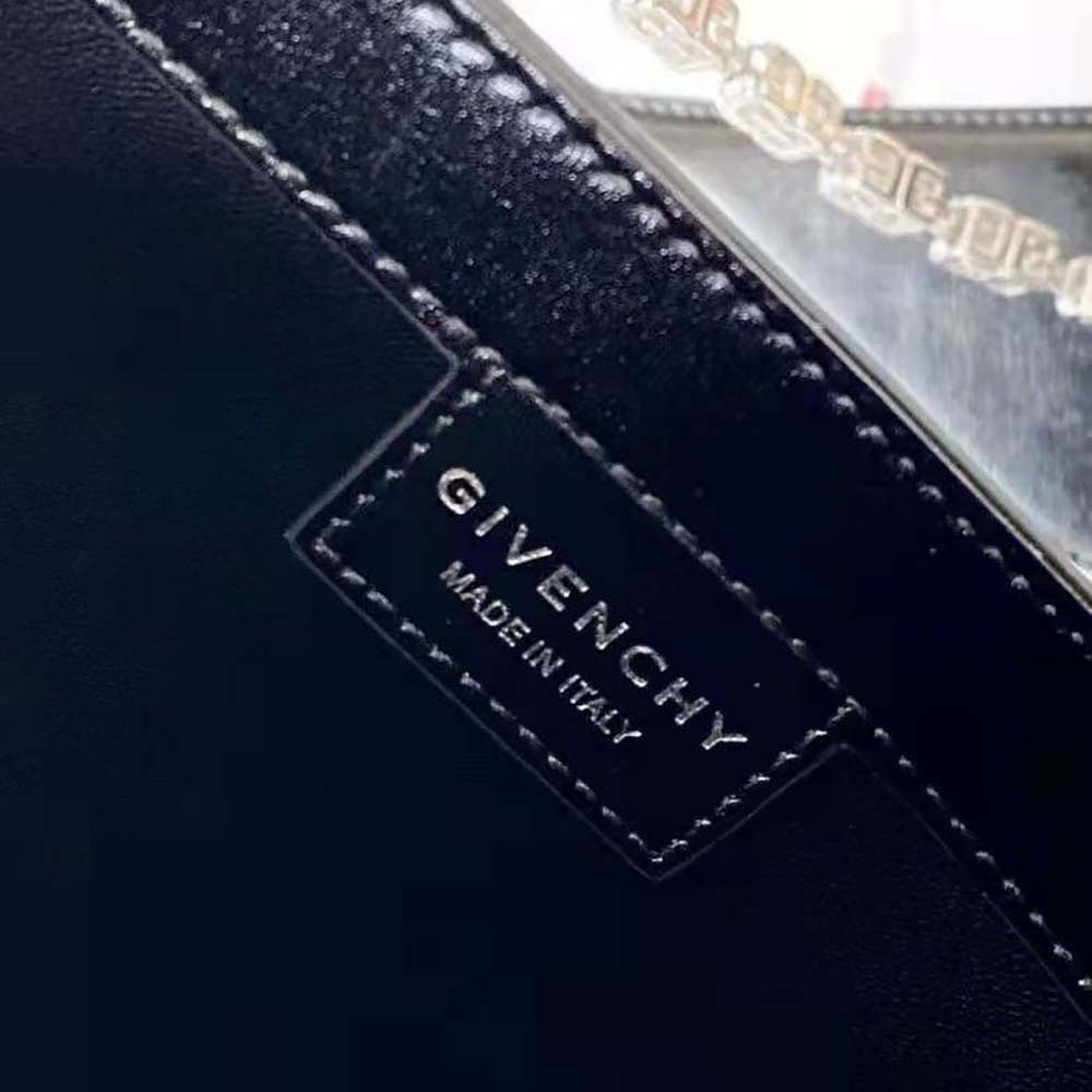 Givenchy Women Small Cut Out Bag in Box Leather with Chain-Black 10 Givenchy Women Small Cut Out Bag in Box Leather with Chain-Black - Image 10