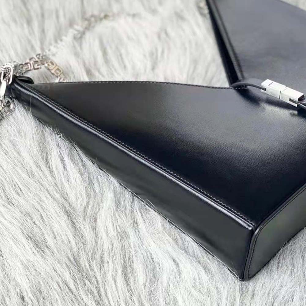 Givenchy Women Small Cut Out Bag in Box Leather with Chain-Black 5 Givenchy Women Small Cut Out Bag in Box Leather with Chain-Black - Image 5