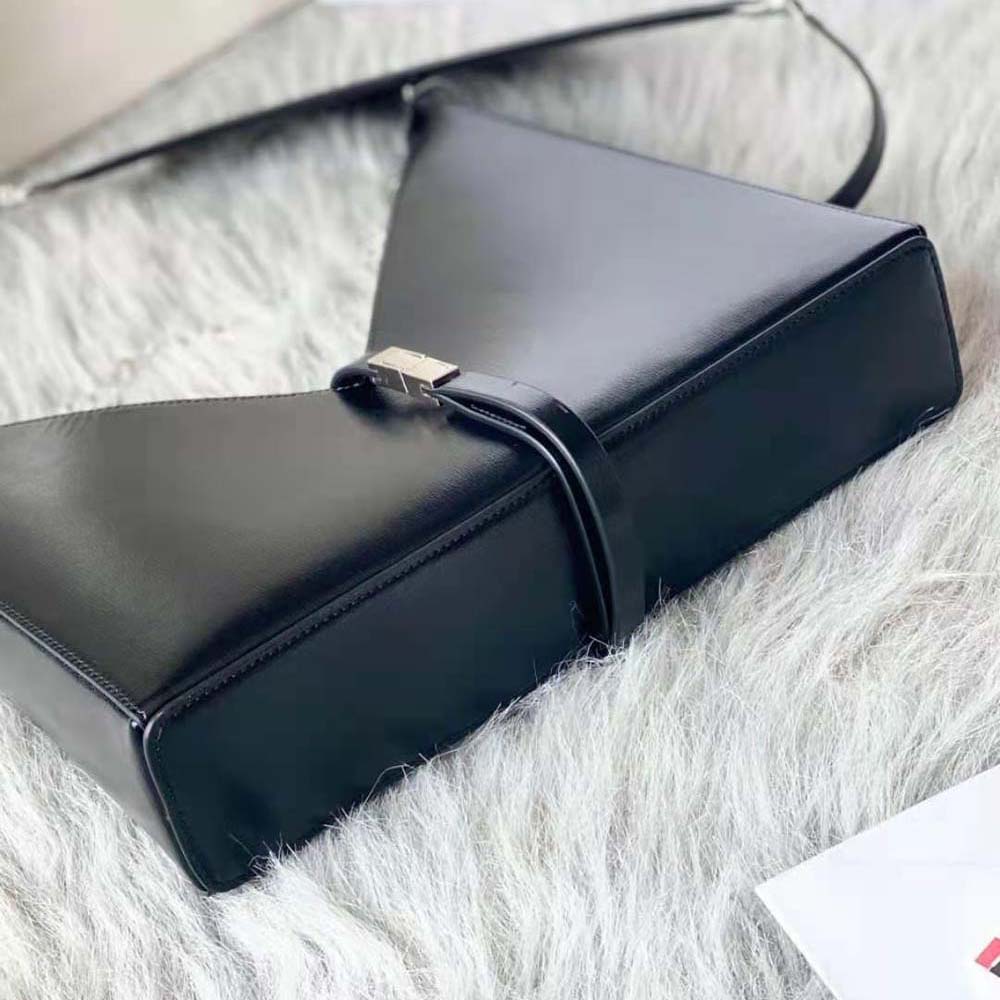 Givenchy Women Small Cut Out Bag in Box Leather with Chain-Black 4 Givenchy Women Small Cut Out Bag in Box Leather with Chain-Black - Image 4