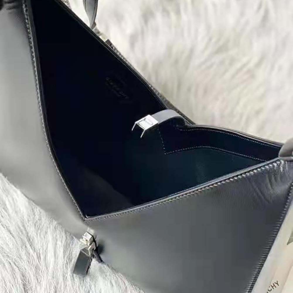 Givenchy Women Small Cut Out Bag in Box Leather with Chain-Black 8 Givenchy Women Small Cut Out Bag in Box Leather with Chain-Black - Image 8
