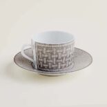 Hermes Unisex Mosaique Au 24 Platinum Tea Cup and Saucer
