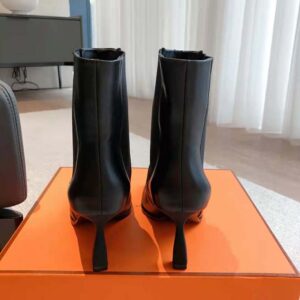 Hermes Women Gill 75 Ankle Boot-Black