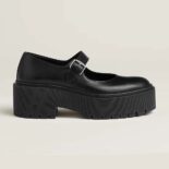 Hermes Women Hoxton Oxford Shoe-Black