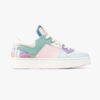 Jimmy Choo Women FlorentF Powder Pink and Pastel Mix Leather Trainers