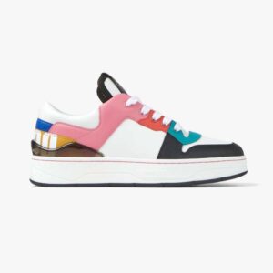 Jimmy Choo Women Florent/F White Leather Trainers