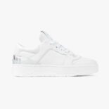 Jimmy Choo Women Florent/F White and Peacock Mix Leather Trainers