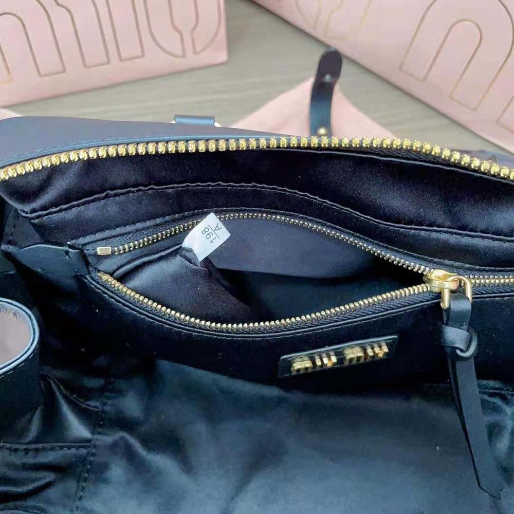 Miu Miu Women Arcadie Leather Bag-Black 10 Miu Miu Women Arcadie Leather Bag-Black - Image 10