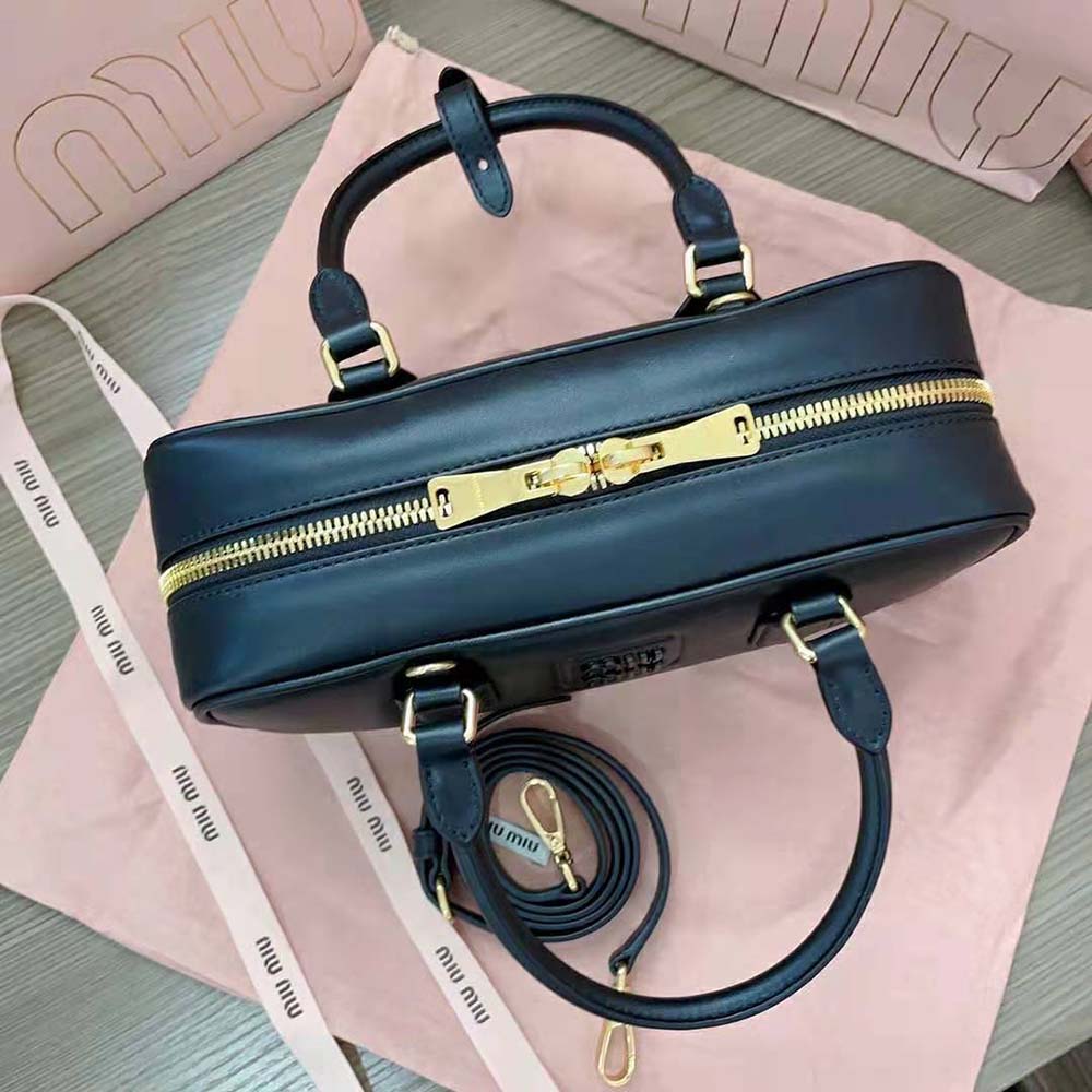 Miu Miu Women Arcadie Leather Bag-Black 7 Miu Miu Women Arcadie Leather Bag-Black - Image 7