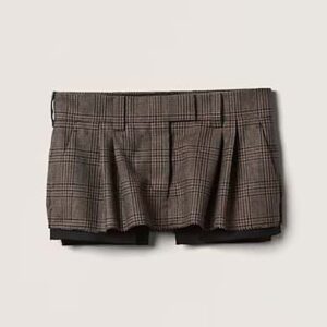 Miu Miu Women Prince of Wales Check Miniskirt