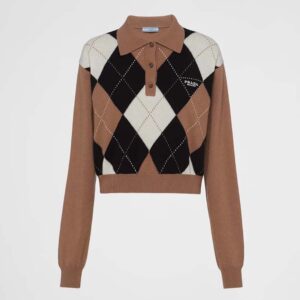 Prada Women Cashmere Polo Shirt