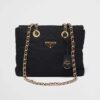 Prada Women Re-Edition 1995 Chaîne Re-Nylon Tote Bag-Black