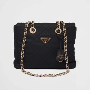 Prada Women Re-Edition 1995 Chaîne Re-Nylon Tote Bag-Black