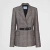 Prada Women Single-breasted Prince of Wales Jacket