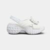 Roger Vivier Women Viv' Run Light Strass Buckle Sandals in Fabric-White