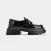 Roger Vivier Women Wallaviv Strass Buckle Loafers in Patent Leather