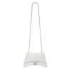 Balenciaga Women Crush XS Chain Bag Quilted in Optic White