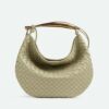 Bottega Veneta Women Medium Sardine in Supple Lambskin Leather-Green
