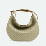 Bottega Veneta Women Medium Sardine in Supple Lambskin Leather-Green