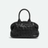 Bottega Veneta Women Mini Bauletto in Intrecciato Nappa Leather-Black
