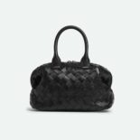 Bottega Veneta Women Mini Bauletto in Intrecciato Nappa Leather-Black