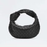 Bottega Veneta Women Mini Jodie in Lambskin Leather-Black