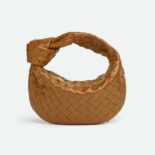 Bottega Veneta Women Mini Jodie in Lambskin Leather-Brown