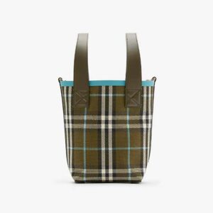 Burberry Men Mini London Tote Bag-Blue
