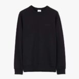 Burberry Women Check EKD Cotton Sweatshirt-Black